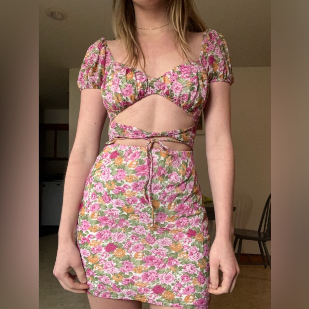 Princess Polly Nakita Mini Dress Pink Floral